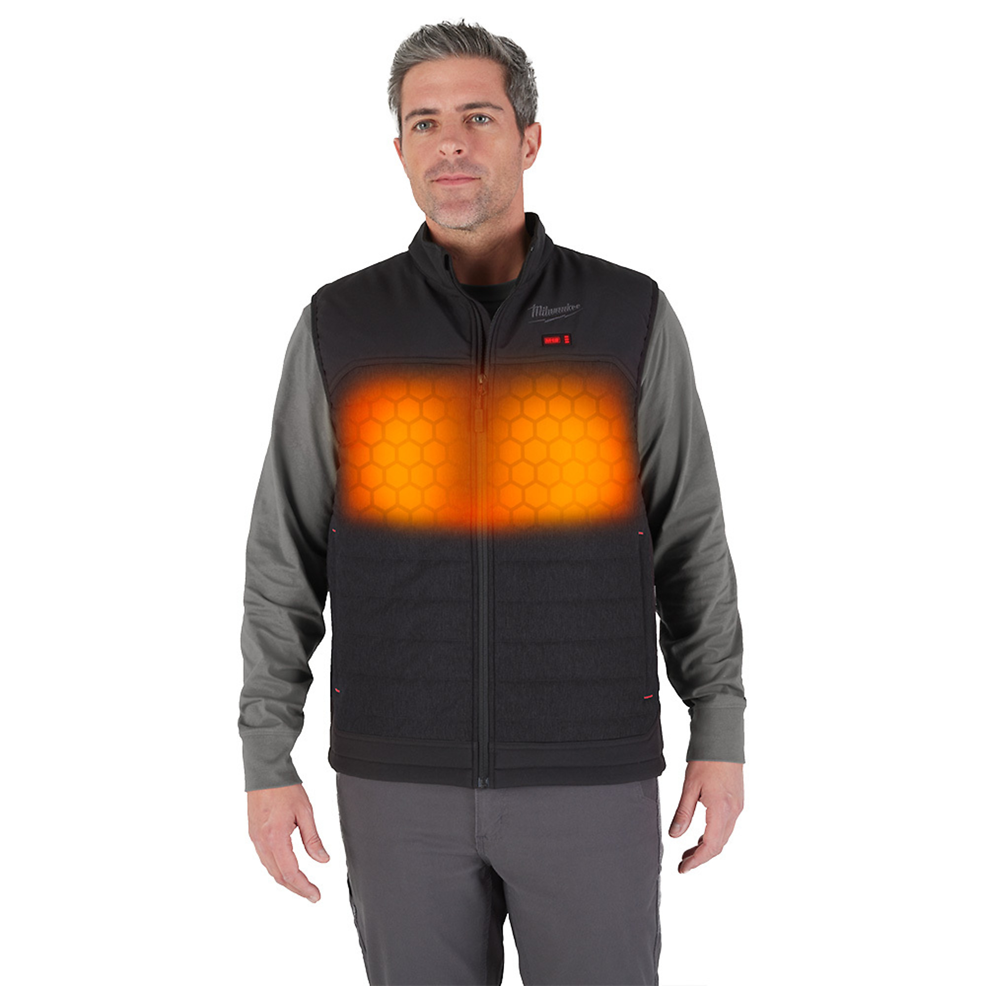 Milwaukee AXIS Vest Heated Jacket Kit, Size L, Black, Model# M300B-21L